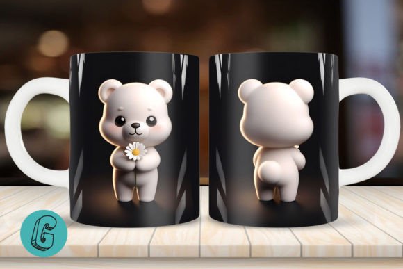 Cute Bear 2 Sided 3D Mug Wrap Set 11: A Detailed Overview for Creative Enthusiasts