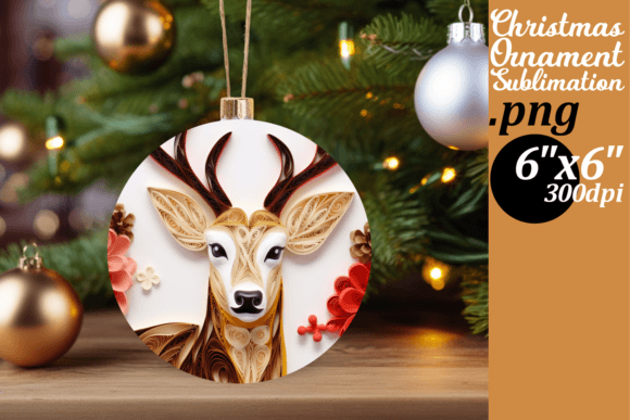 Festive 3D Round Ornament Designs for Creative Projects