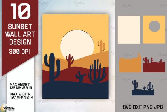 Sunset Wall Art Paper Cut: A Beautiful Blend of Creativity and Modern Design