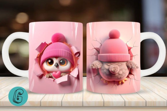 Unleashing Creativity with the Valentine Owl 3D Mug Wrap 2 Side 09: A Comprehensive Guide to High-Quality Digital Downloads